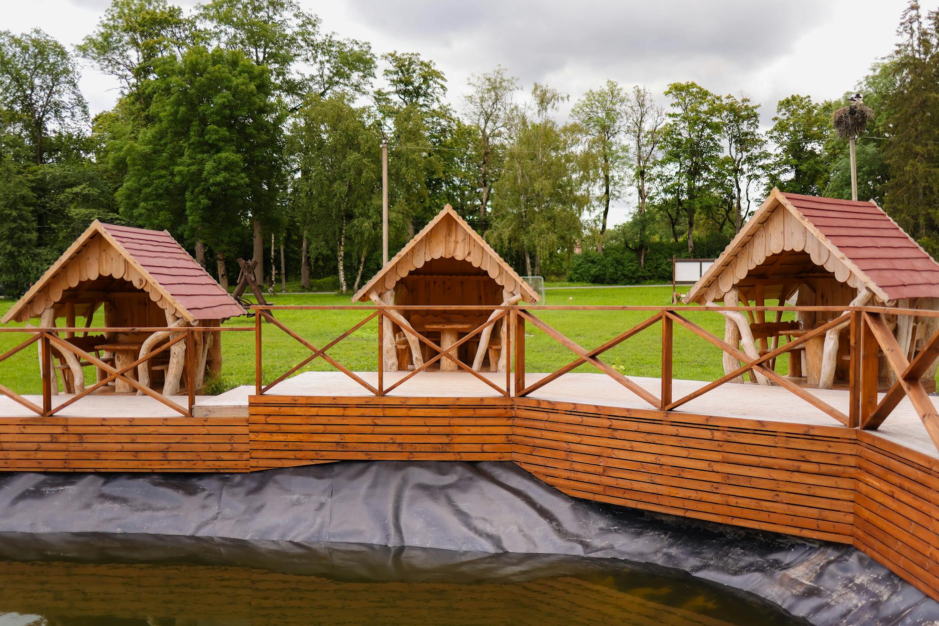 Кирпичная беседка