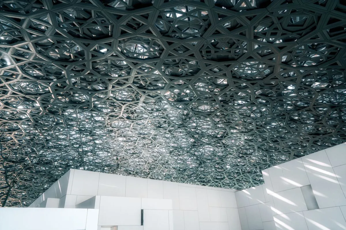 Coffered ceiling installation with centered lighting and crisp trim lines