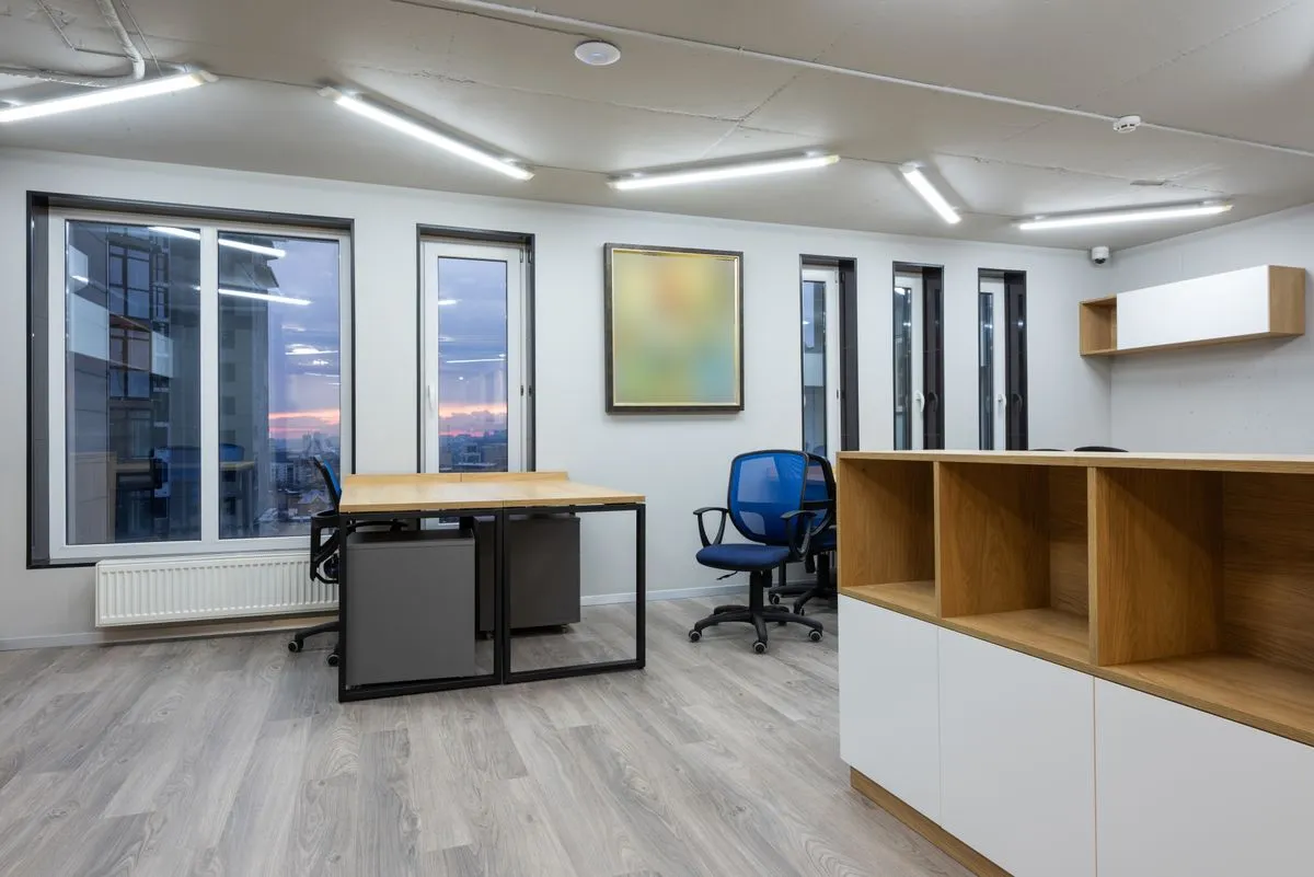 Apartment painting company repainting a modern unit