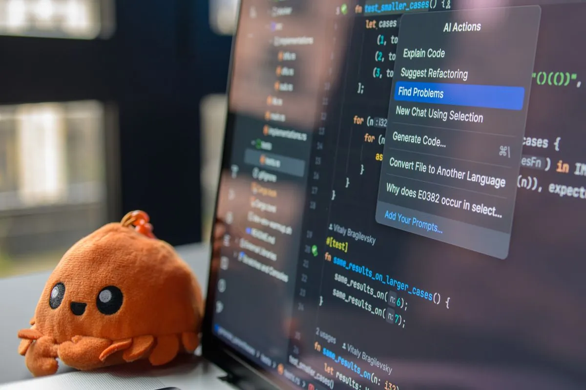 Remote learning setup for a coding student at home