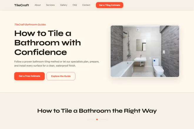 Open example: How to Tile a Bathroom with Confidence