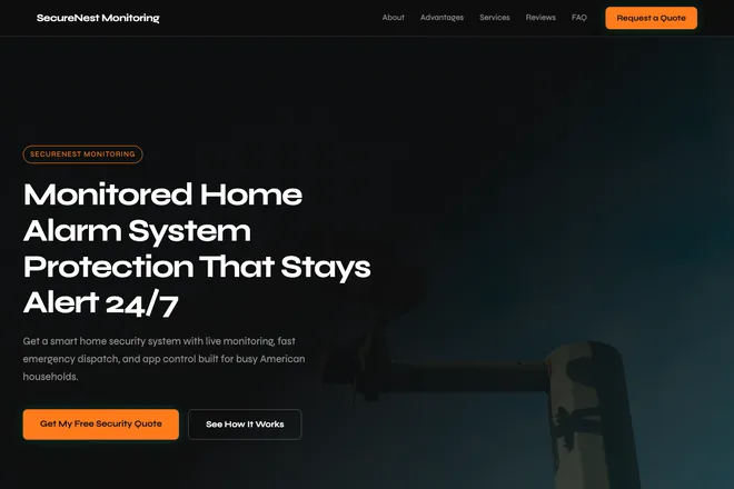 Open example: Monitored Home Alarm System Protection That Stays Alert 24/7