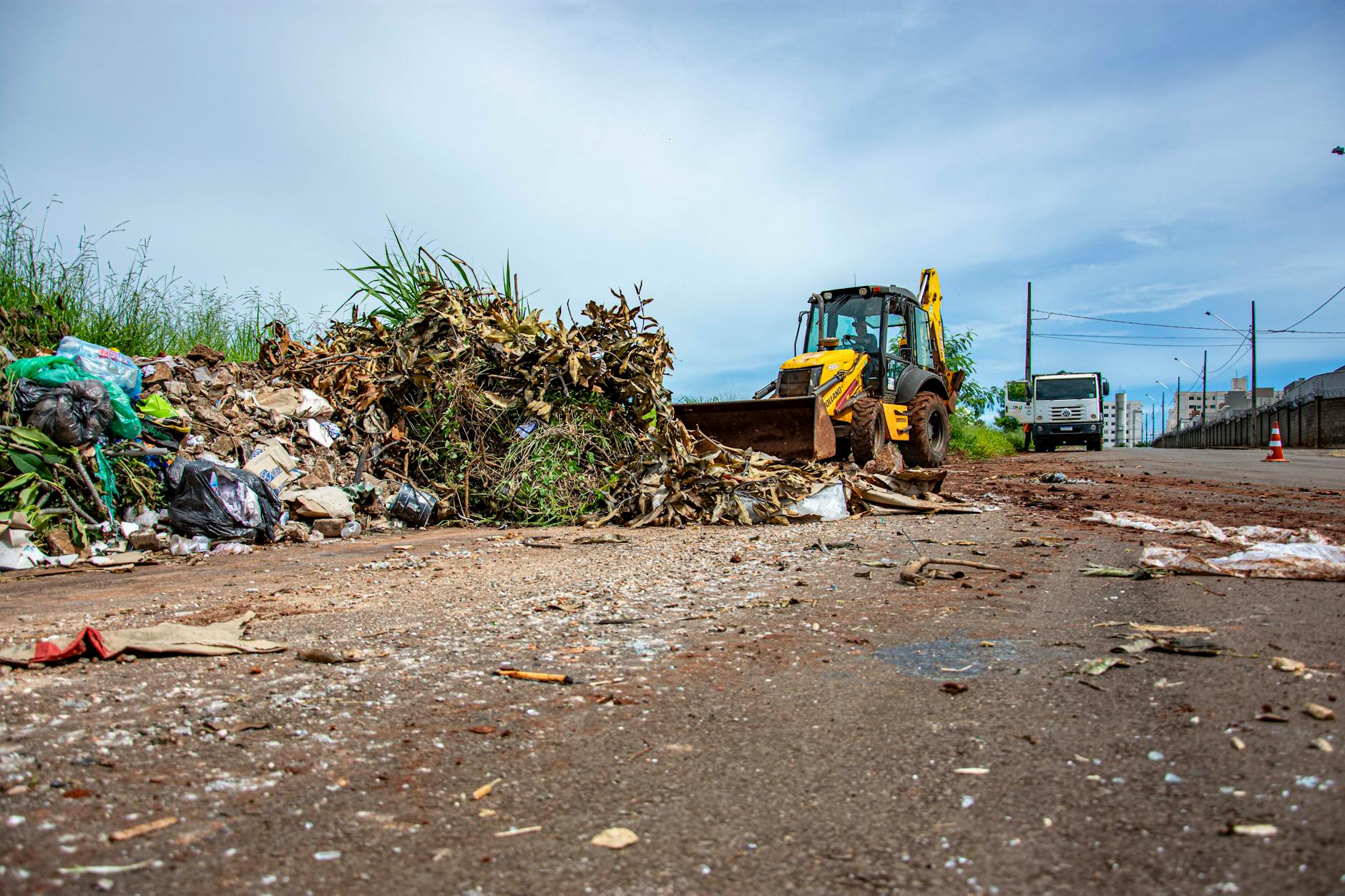 Чистая территория после вывоза