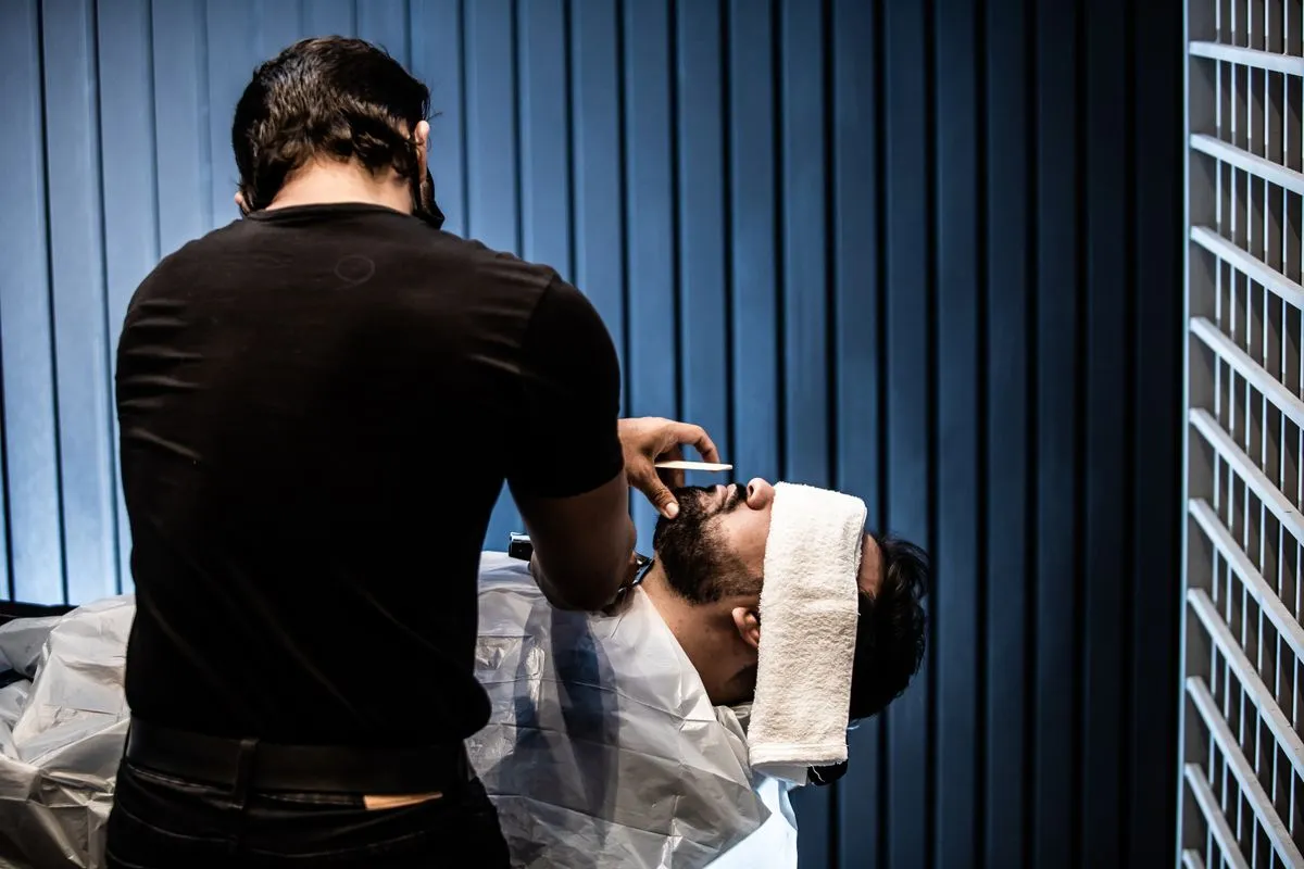 Ambiente confortável de barbearia perto de mim em São Paulo