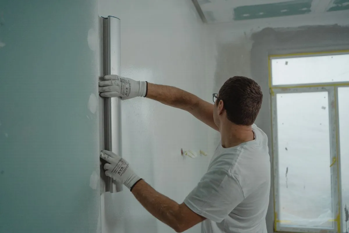 Forro drywall com recortes precisos para spots de LED